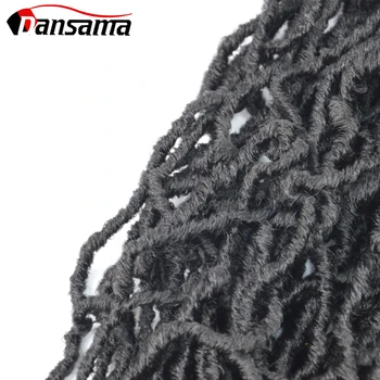 

Dansama Crochet Braiding Hair Extension Goddess Locs Handmade Dreadlocks 36 Inch Nu Locs Curly Hair Products Black For Women
