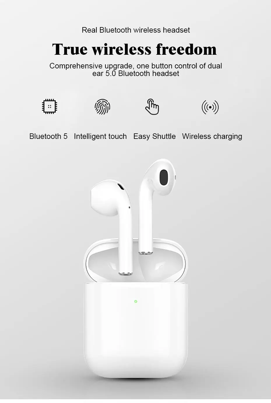 Bluetooth гарнитура Беспроводная для IPhone Dual Ear Xrearplug 7 Специальный 8p Apple Android универсальный