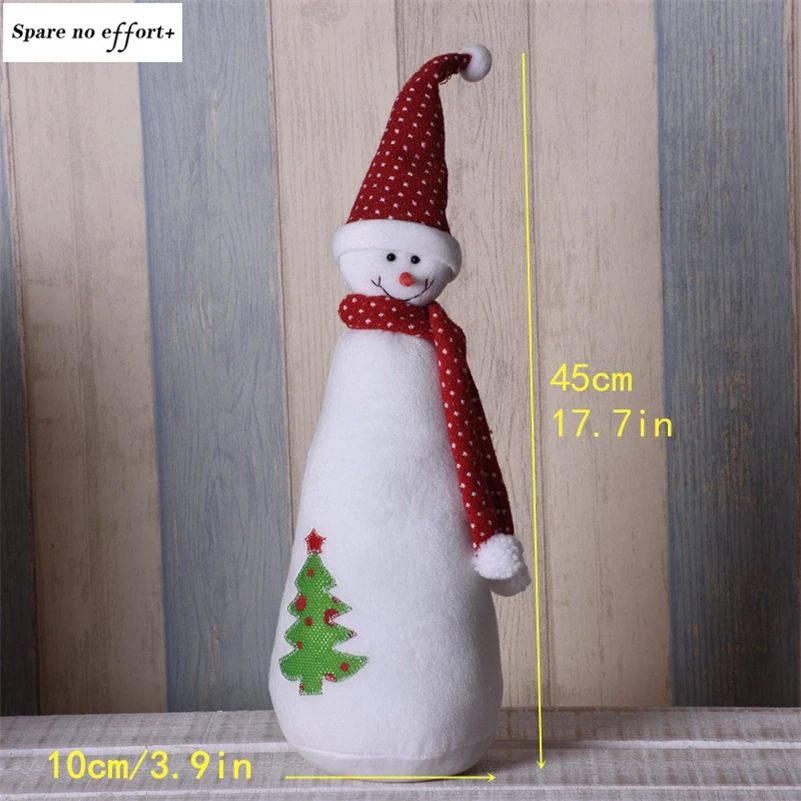 Санта-Клаус, снеговик, лось, Navidad, фигурка, украшение для рождественской елки, мультяшная Рождественская кукла, стоящая игрушка, подарок на год