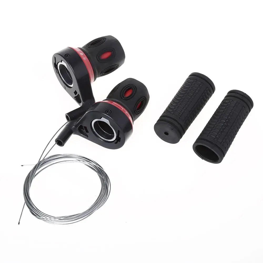 

1 Pair Derailleur Grips Bicycle Lever Transmission Twist Grip Speed Change MTB Bike Compatible Cycling Gear Shifter Travel