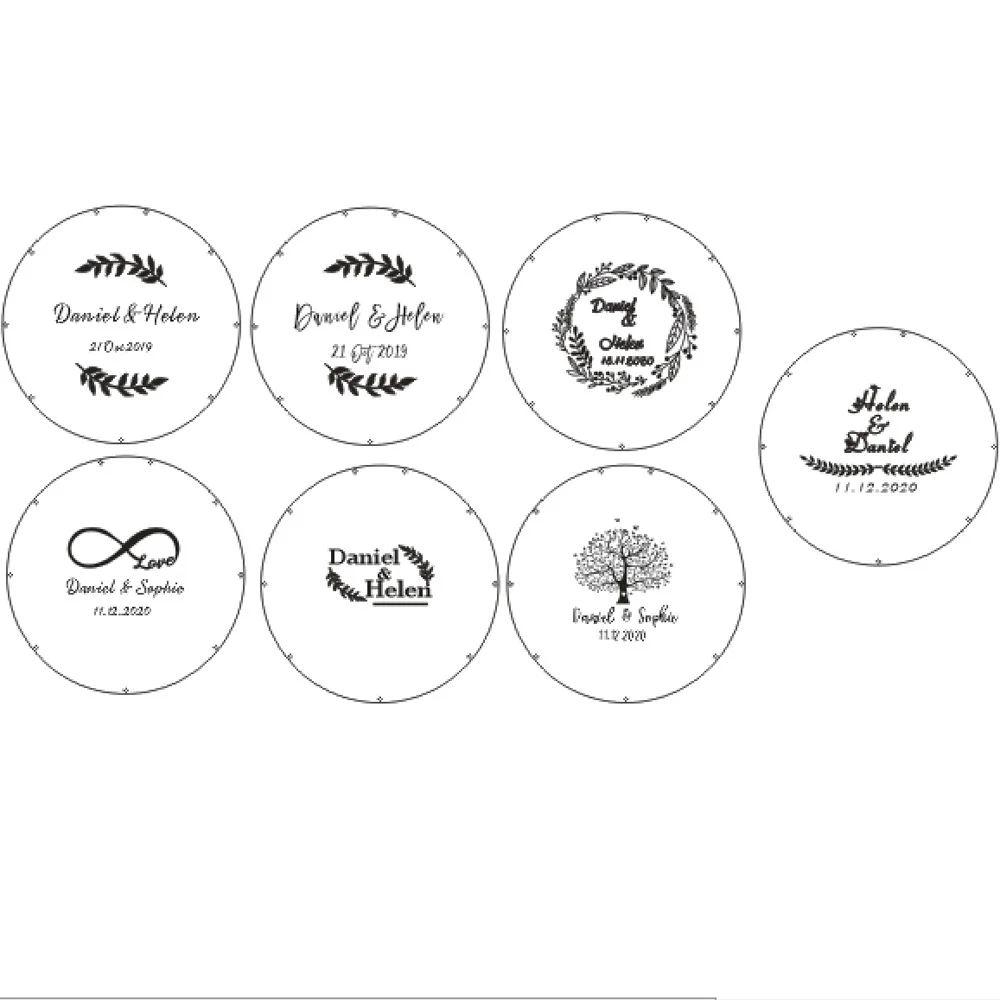 Personalized Acrylic round wedding guest book alternative Acrylic drop top Circle wood wedding guest book wedding name sign wedding guest book