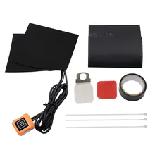 12 В Универсальный Набор ручек с электрическим подогревом для мотоцикла, грелки+ термостойкая лента+ термостойкие чехлы на руль