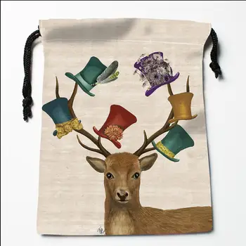 

Custom The deer (1) Drawstring Bags Printing Fashion Travel Storage Mini Pouch Swim Hiking Toy Bag Size 18x22cm#20200616-15