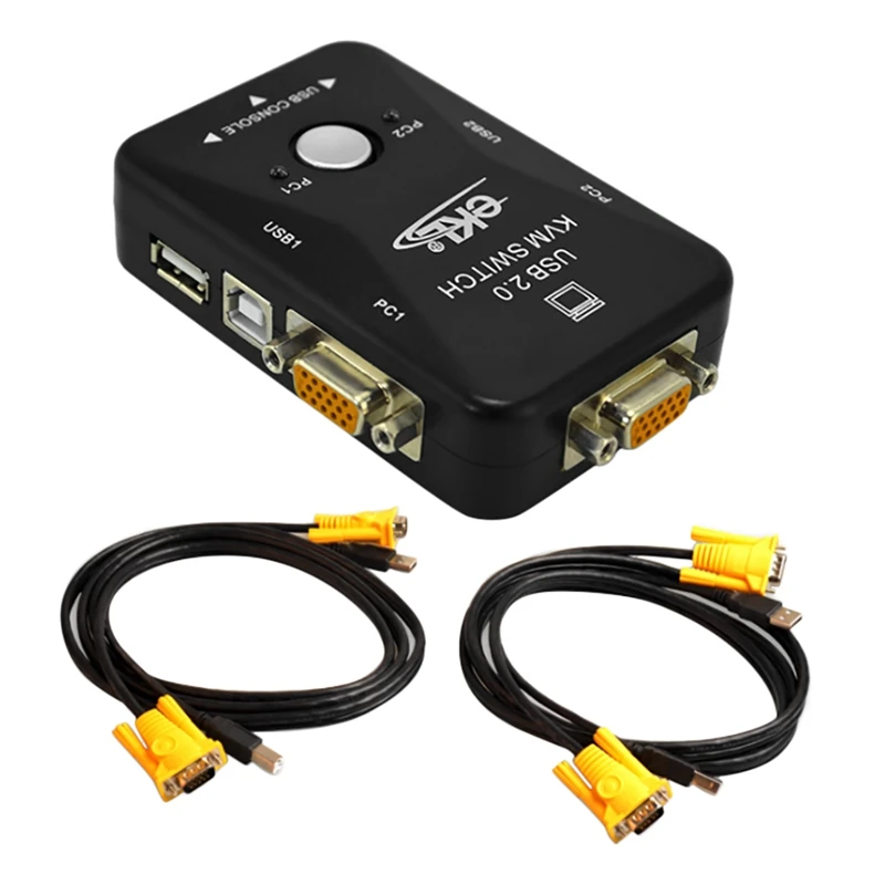 EKL 21Ua 2 Port USB VGa Kvm Switcher 2 