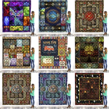 

SOFTBATFY Buddhism Chakra All Season Quilt For Kids Adult Bed Soft Warm Blanket Quilt Dropshipping