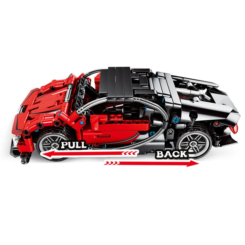 

Baby Semp Origional Design Chirundu Mechanical Password Model Race Car Model Children Assembled Building Blocks Toy 701401