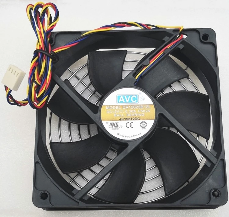 Da12025b12l Новый Для AVC 12025 12 см вентилятор 4 проводная регулировка скорости двойной