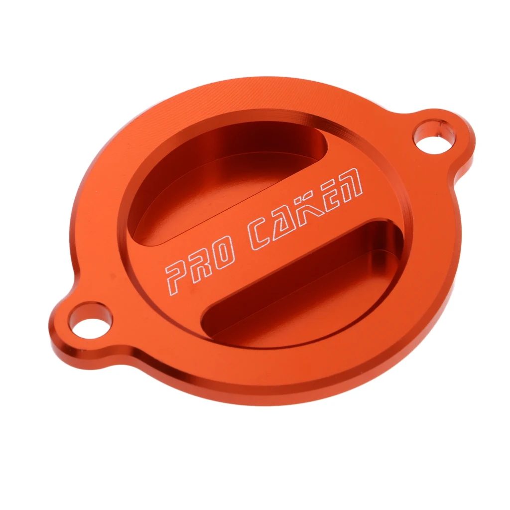ORANGE MOTOCROSS OIL FILTER COVER CAP FOR   EXC-F450 12-16
