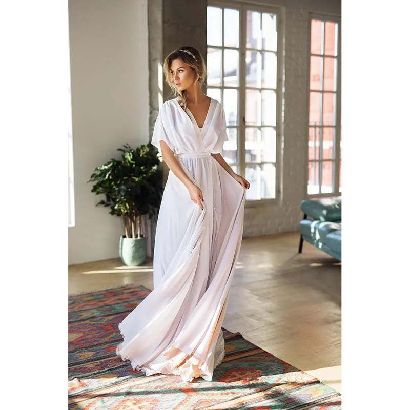 Бальные платья, шифон, vestido de noiva, белые, цвета слоновой кости, свадебные платья,, с жемчугом, свадебное платье, свадебное платье, размер на заказ