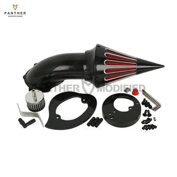 

Black Cut Motorcycle Air Cleaner Kit Intake Filter case for Honda VTX 1300 VTX1300 1986-2012 2006 2007 2008 2009 2010 2011