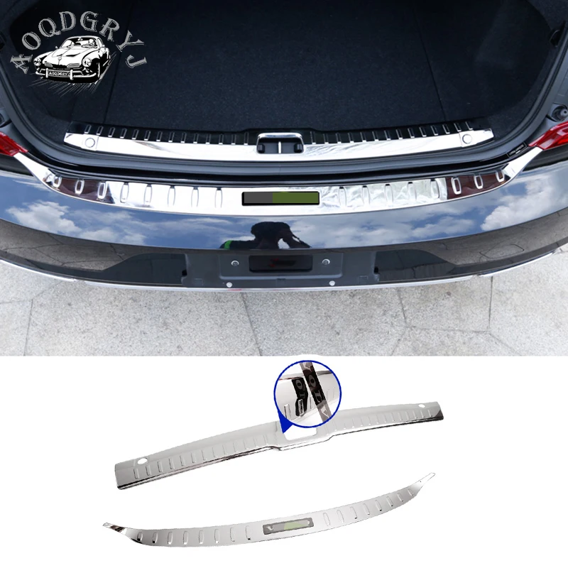 

Bumper Stainless Steel Protector Guard Trim Cover Fit For Volvo S90 2016-2019 Car Styling 2pcs