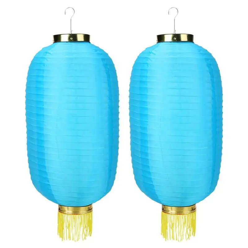 2pcs 12 inch 2шт 10/12 дюймов водонепроницаемый тканевый фонарь складной декоративный подвесной фонарь вечерние шары Свадебные Рождественские украшения - Цвет: 2pcs 12 inch