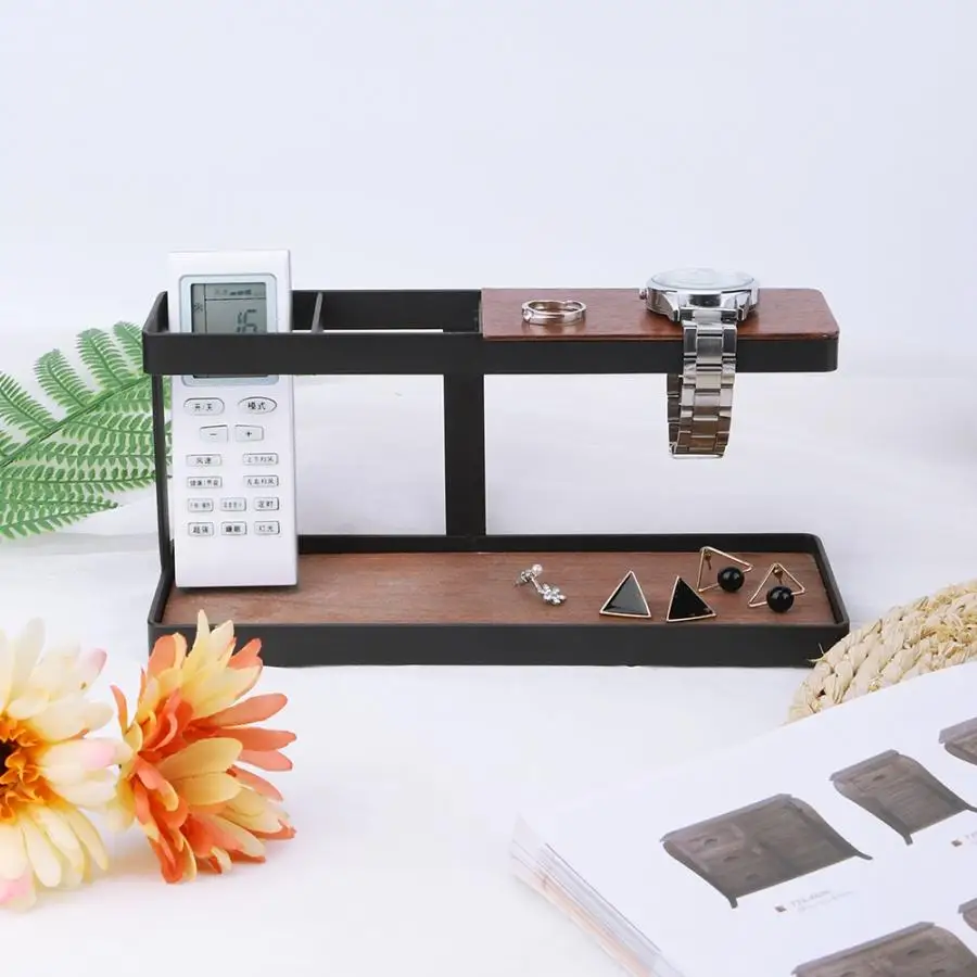 Shelf Multi Cell Desktop Storage Rack TV Remote Control Organizer Storage Shelf Holder