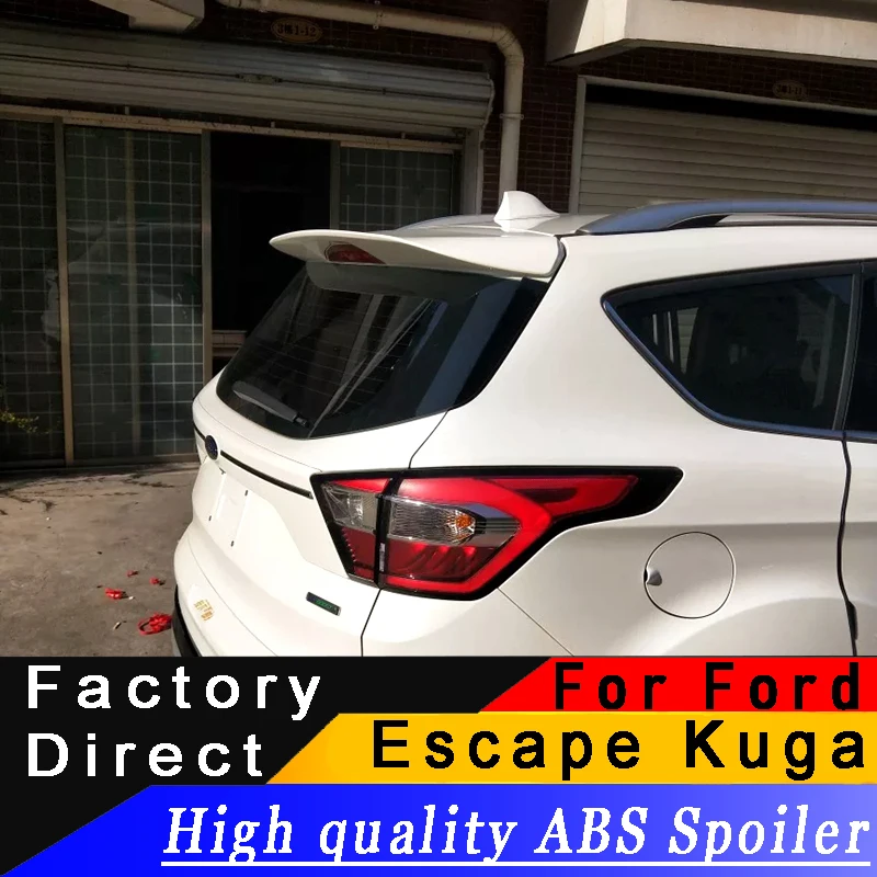 Высококачественный задний спойлер из АБС пластика для Ford Escape Kuga 2013 2017 грунтовка