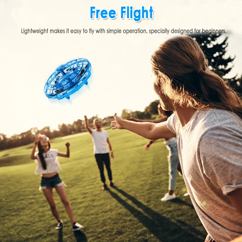 Mini Smart Infrared RC Helicopters Flying Drone Kids Hand Motion Control UFO Ball Induction Aircraft Toys Women Men