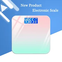 Bluetooth escala eletrônica aurora gradiente inteligente banheiro escala portátil piso corpo gordura balança equilíbrio composição do corpo analisador