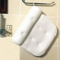 SPA Non-Slip Bath Pillow with Suction Cups Bath Tub Neck Back Support Headrest Pillows Thickened Home Cushion Accersory jacuzzi 2