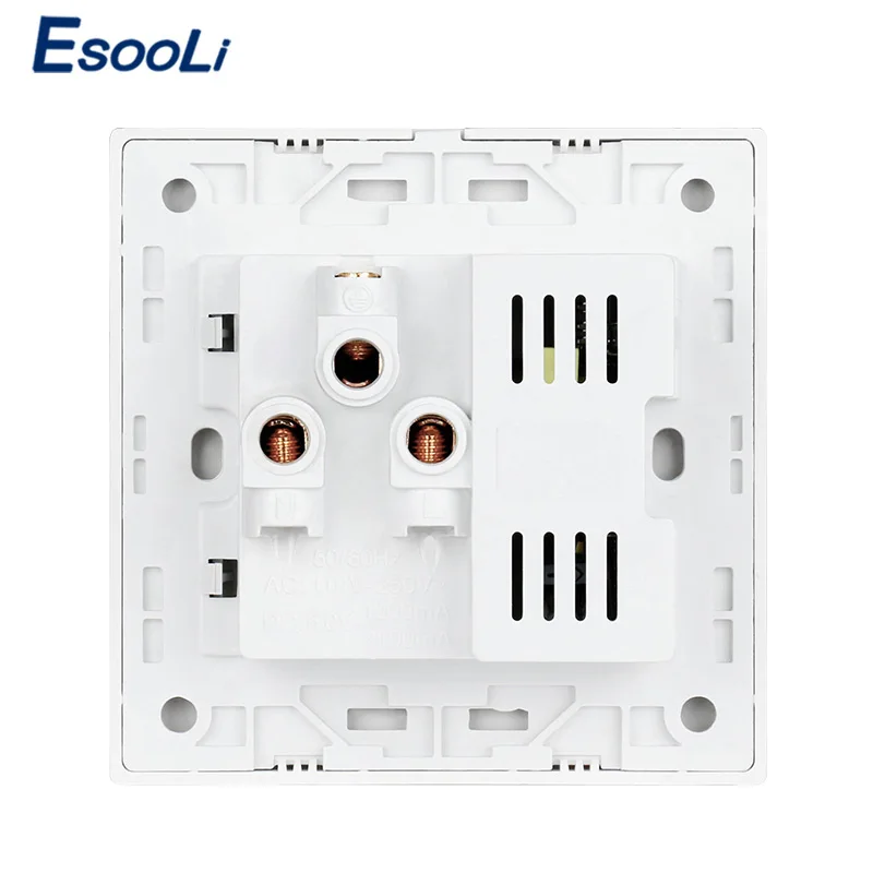 Esooli универсальный стандарт 2.1A USB настенная розетка домашнее настенное зарядное устройство 2 порта USB зарядное устройство для телефона белый/черный/золотой