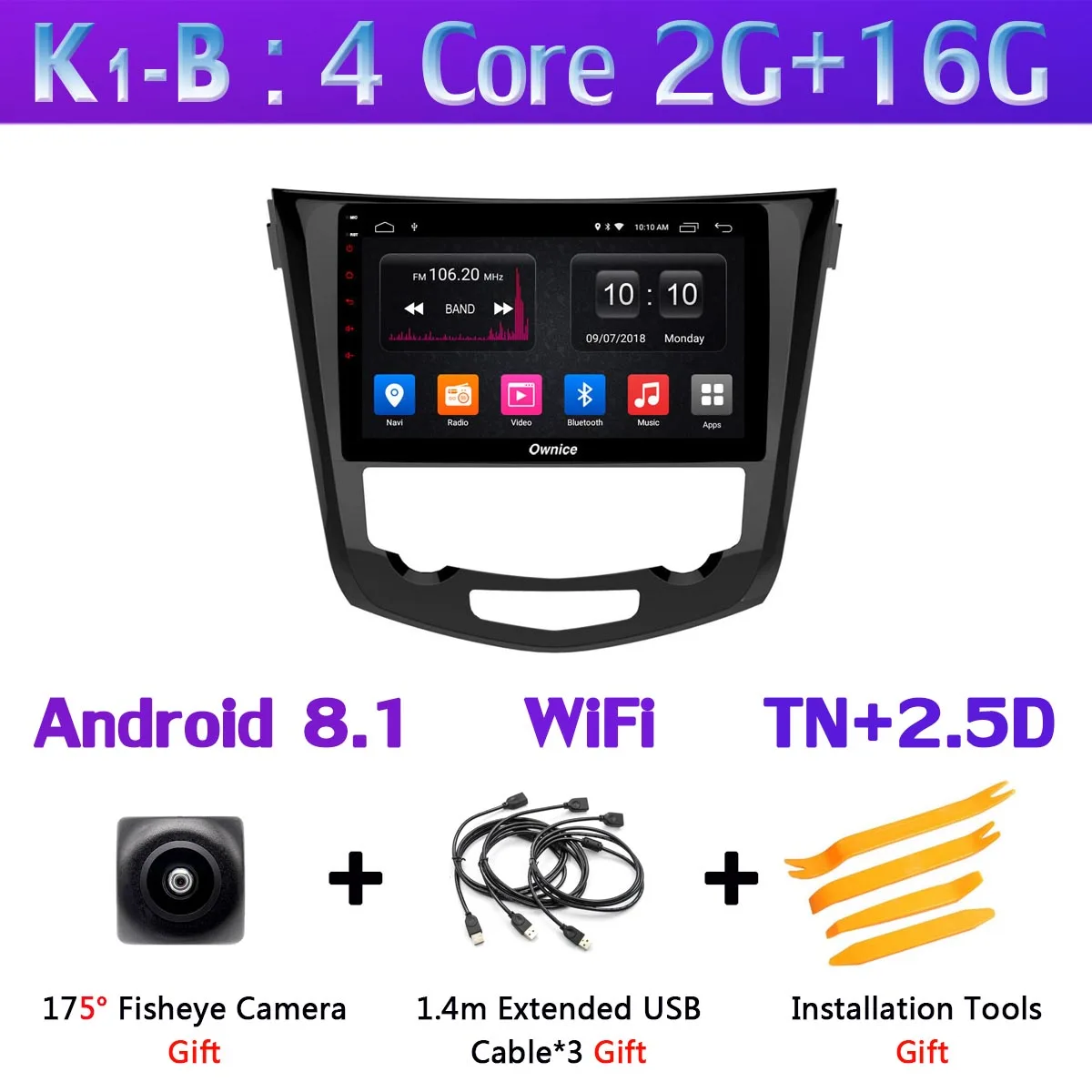 360°Camera 4G+ 64G Android 9,0 Автомобильный мультимедийный радио для Nissan X Trail X-Trail 2013 gps DSP CarPlay - Цвет: K1-B