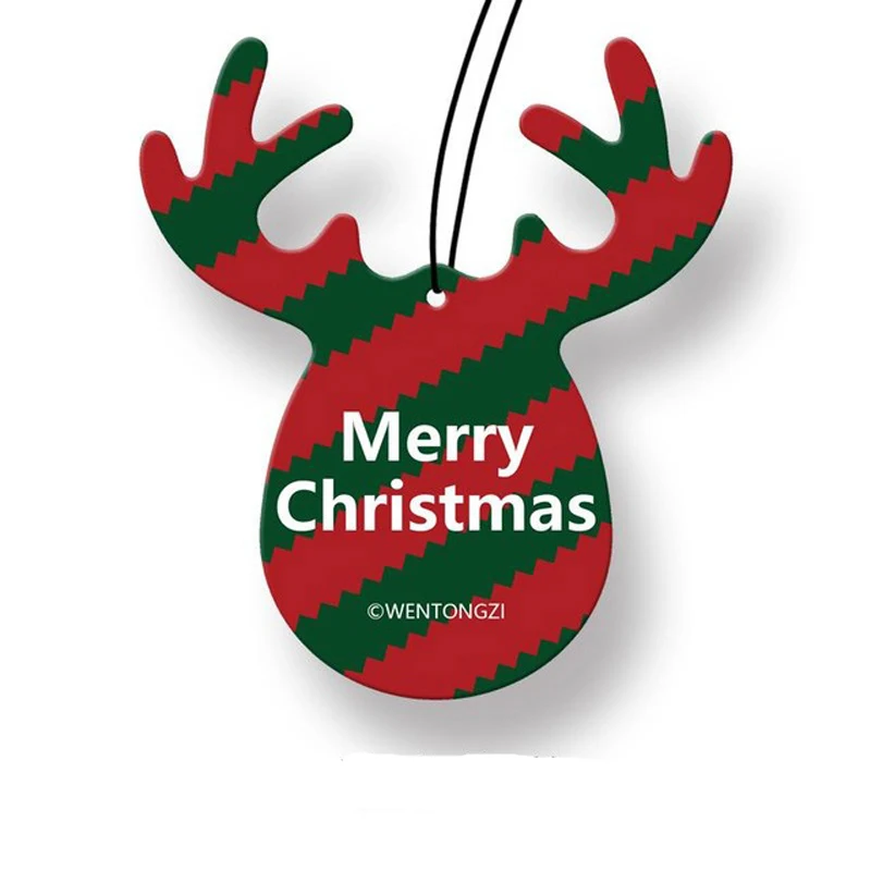 Christmas Car Air Freshener Christmas Antler Incense Pendant Vent Odor Diffuser Home Scented Toilet Paper Car Decoration Tools