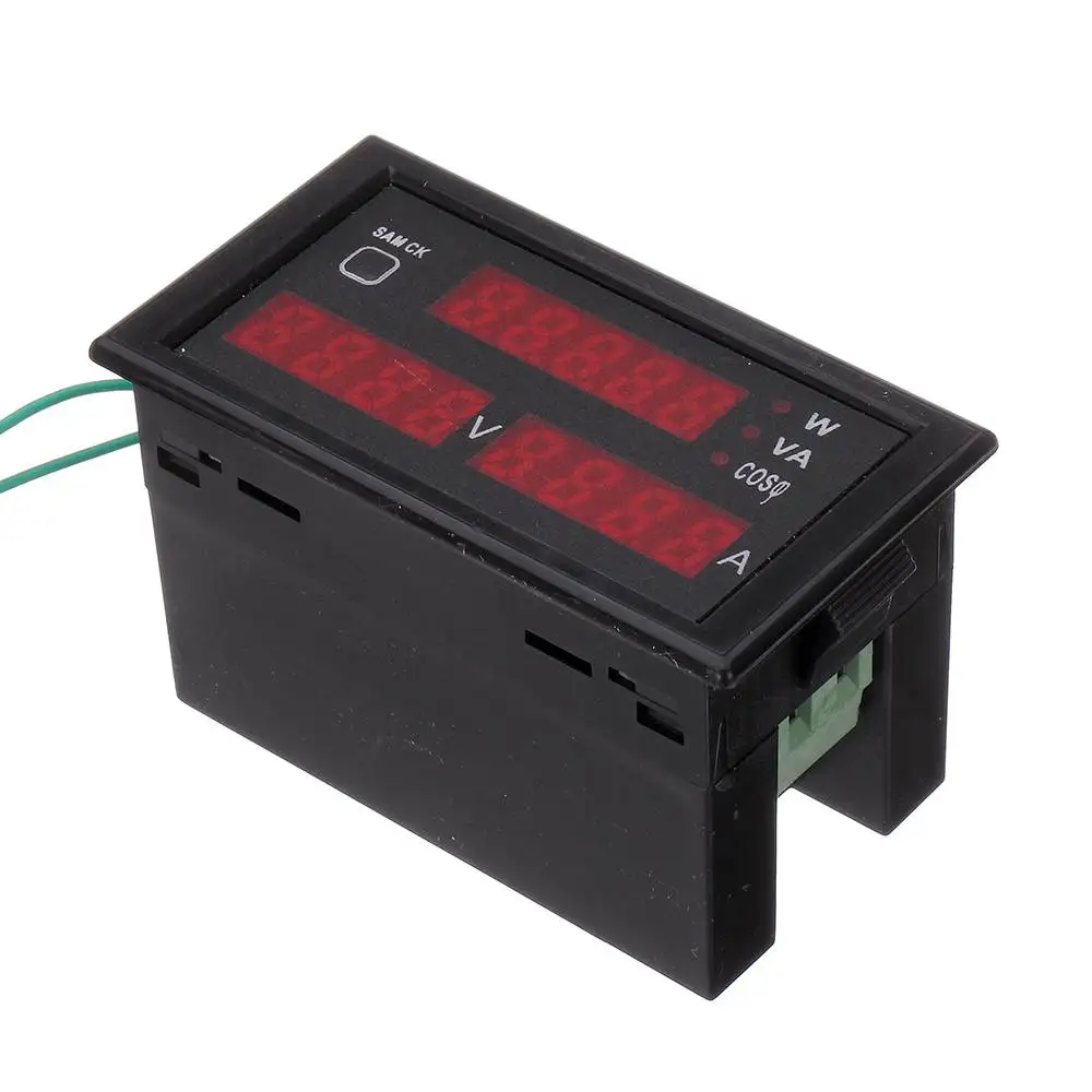 New AC 110/220V Digital 80-300V 0-100A Watt Power Meter 4 bits 0.31'' LED Voltage Volt Amp Tster Gauge Ammeter Voltmeter