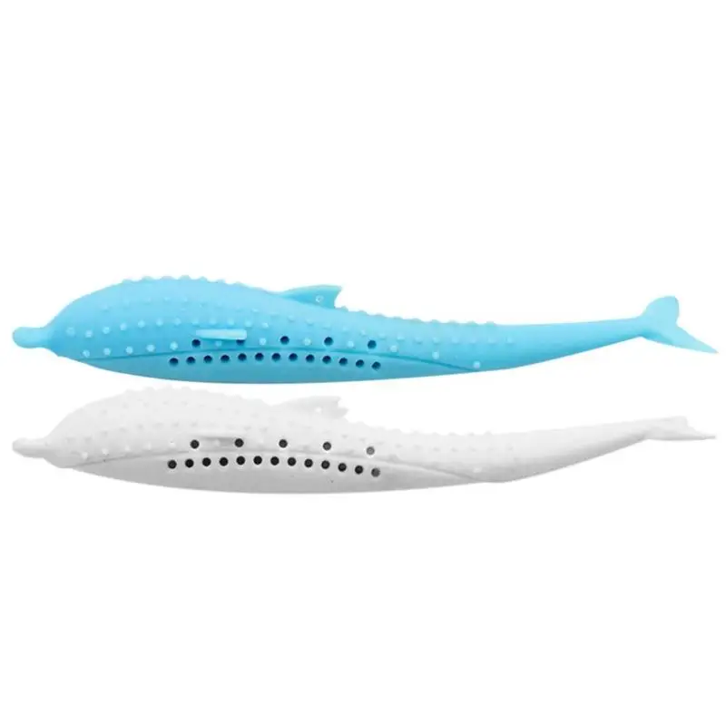 B 2Pcs New Cute Catnip Toy Silicone Cat Toothbrush Fake Fish Toy Full Of Cat Mint Non-Toxic Safe Catnip Flavor Molar Stick Pet - Цвет: B