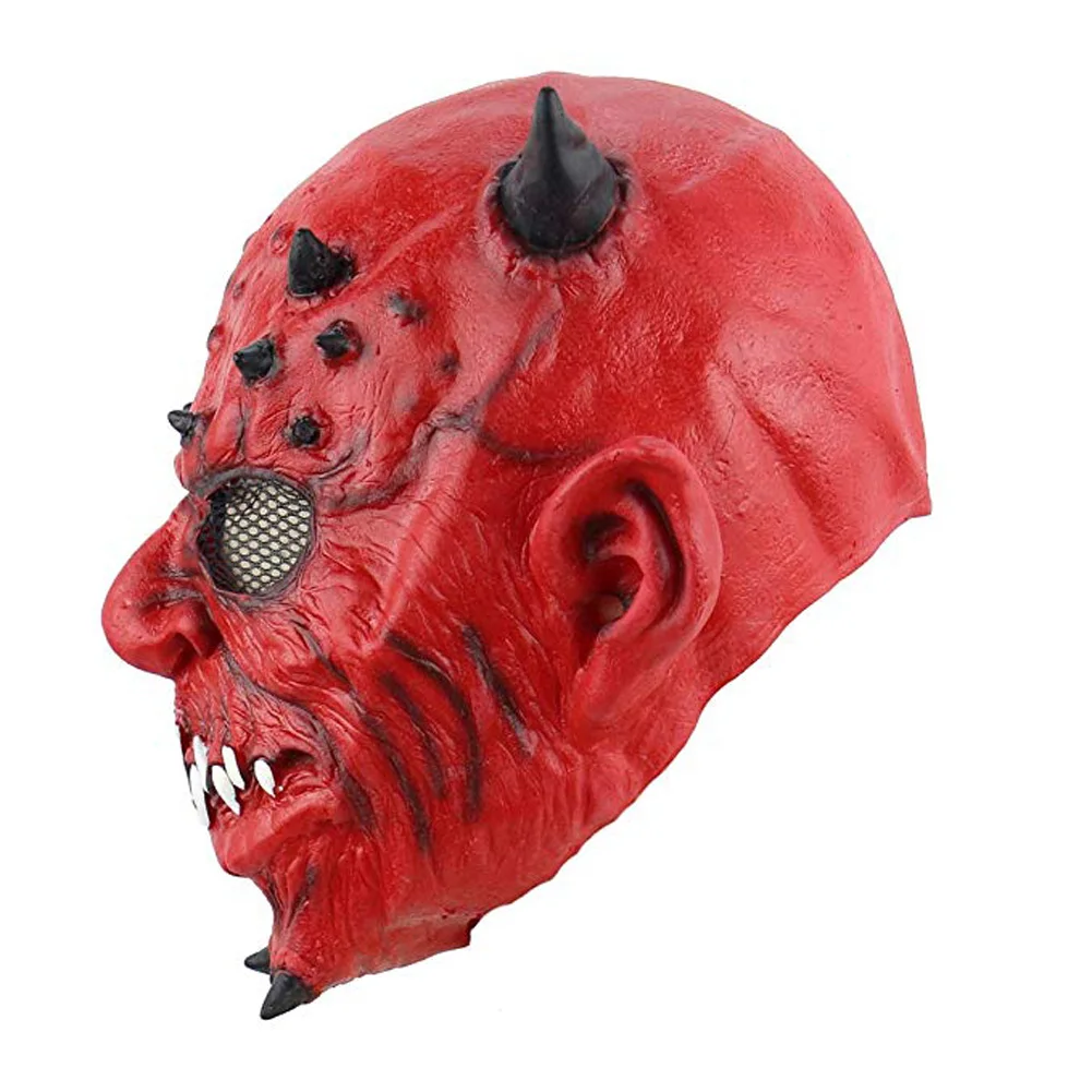 Жуткий Унисекс латекс подарок страшный костюм маска дышащий декоративный реквизит на хэллоуин шлем для косплея взрослые Вечерние