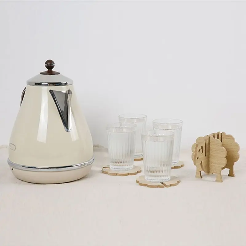 Овцы формы не-тепла подставки DIY подстилки подставка для кофейной чашки ручной работы деревянная форма животного d Противоскользящий Настольный коврик