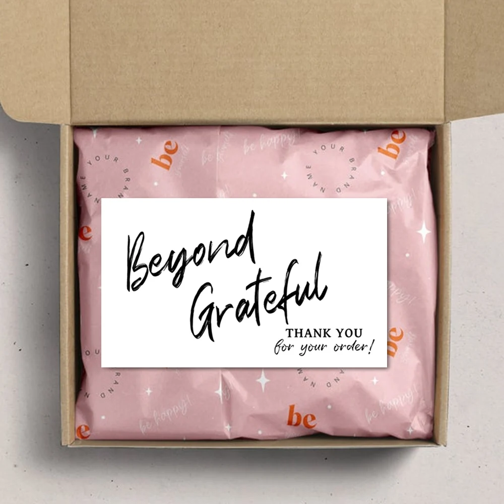 30 unids/pack blanco tarjeta de agradecimiento para apoyar Paquete de Negocios decoración más que agradecido, hecho a mano con amor