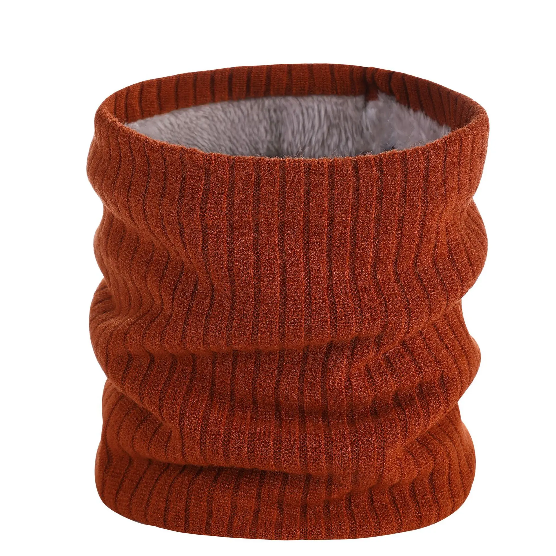 Knitted Scarf Neck Wrap Winter Knitted Plush Thick Neck Scarf Women Men Cashmer-Like Collar Warm Rings Scarves Outdoor Sport Men Collar Infinity Snood knitted scarf,neck wrap