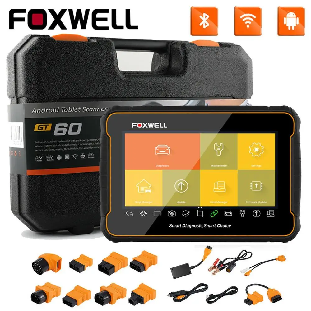 

FOXWELL GT60 Plus OBD2 Automotive Scanner Full System OBD 2 Code Read Scanner ECU Coding And Activation ODB2 Car Diagnostic Tool