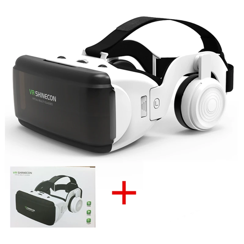 G06E VR очки Shinecon Pro Виртуальная реальность 3D VR очки Google Cardboard гарнитура виртуальной очки для смартфонов ios Android 4-6 - Цвет: G06E
