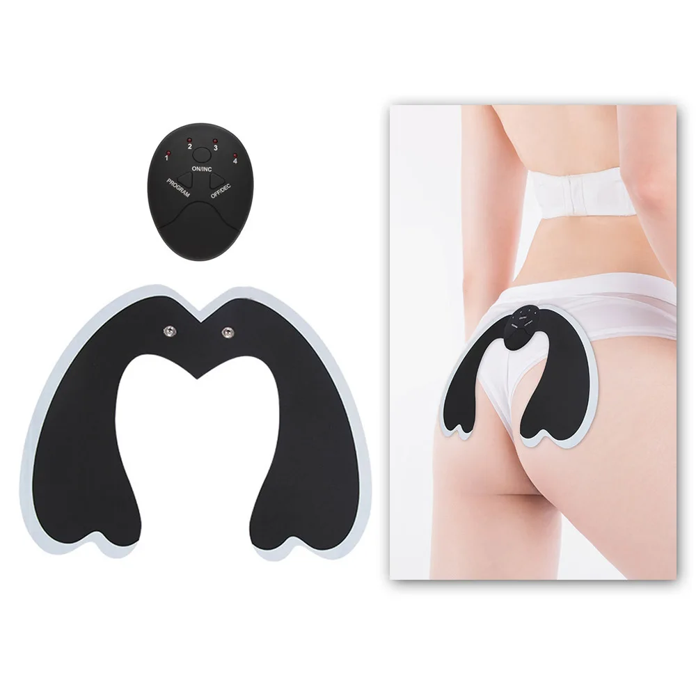 Бежевый Electric Abdominal Muscle Training Machine Body Slimming Fat Burning Exerciser Fitness Buttock Tighter Stimulator With Hydrogel - Цвет: Бежевый
