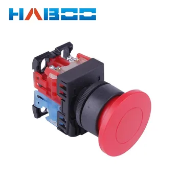 

22mm FUJI Similar Self-Reset Mushroom Head Maintained Push Button Switch 10A600V