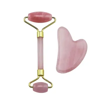 

New 2Pcs V Scrapping Board Chinese Gua Sha Double Head Roller Facial Massage Tool Beauty Tool