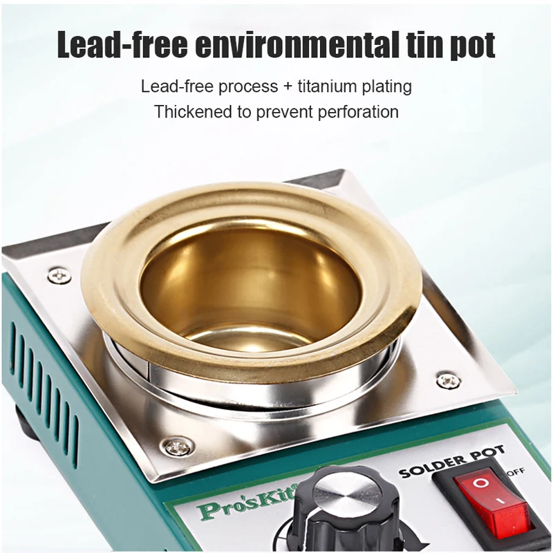 150W Stainless Steel Solder Pot Temperature Controlled Soldering Pot Melting Tin Tin Cans 1pcs EU Plug