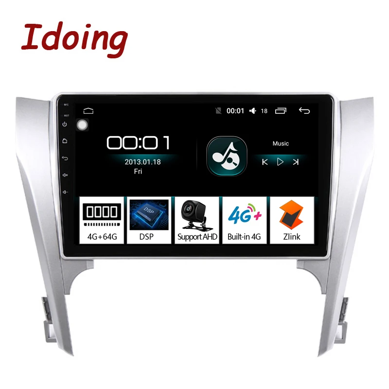 Автомобильный мультимедийный плеер Idoing 10 2 дюйма Android без DVD GPS для Toyota Camry 50 2012