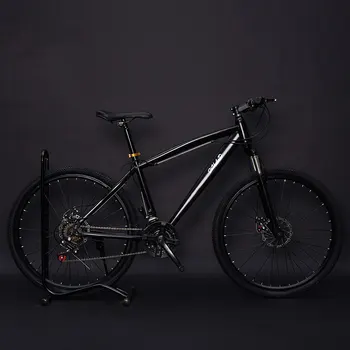 

Two Decals Mountain Bike 26 Inch Adult Speed Double Disc Brakes Aluminum Alloy Rim Students Off Road Men and Women Bicycle