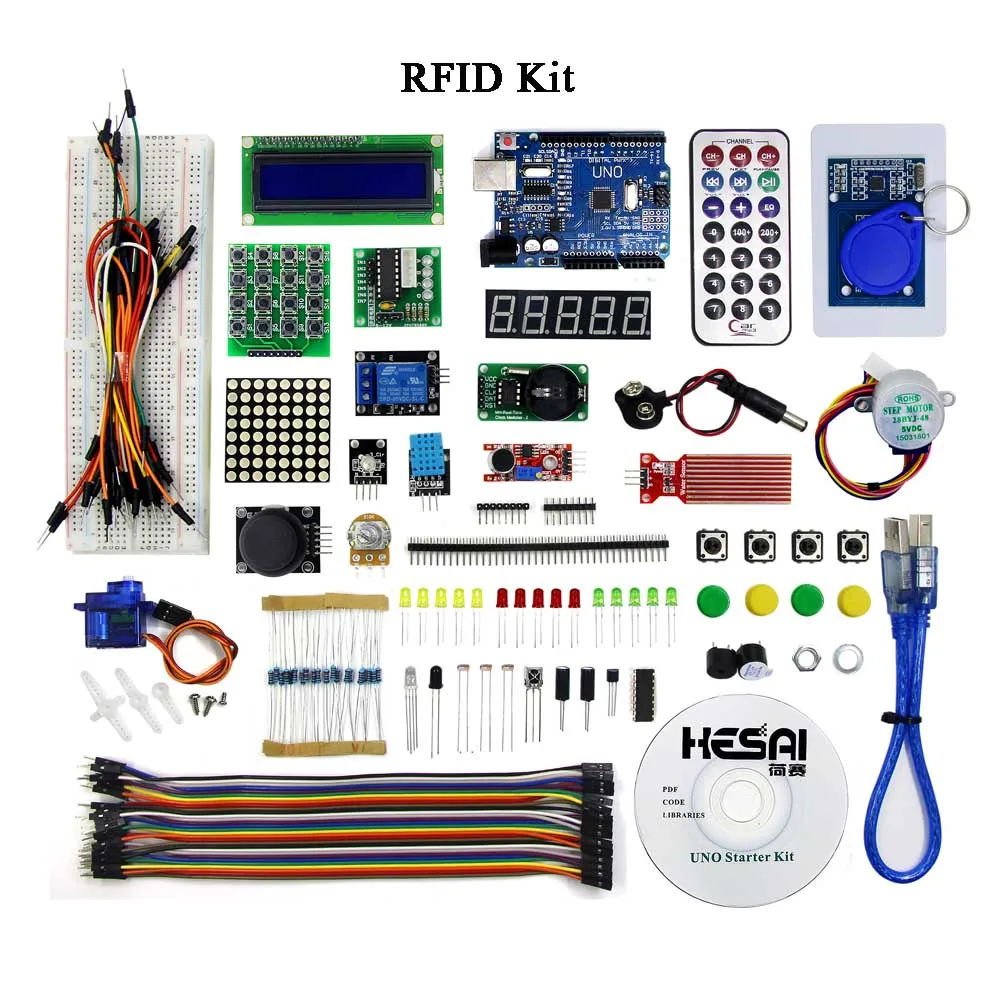Стартовый набор/Обучающий набор(UNO R3) RFID стартовый набор UNO базовый стартовый Обучающий набор обновленная версия - Цвет: RFID Kit