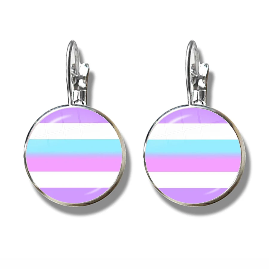Серьги Bi Pride ЛГБТ с французскими крючками гипоаллергенные ювелирные изделия для