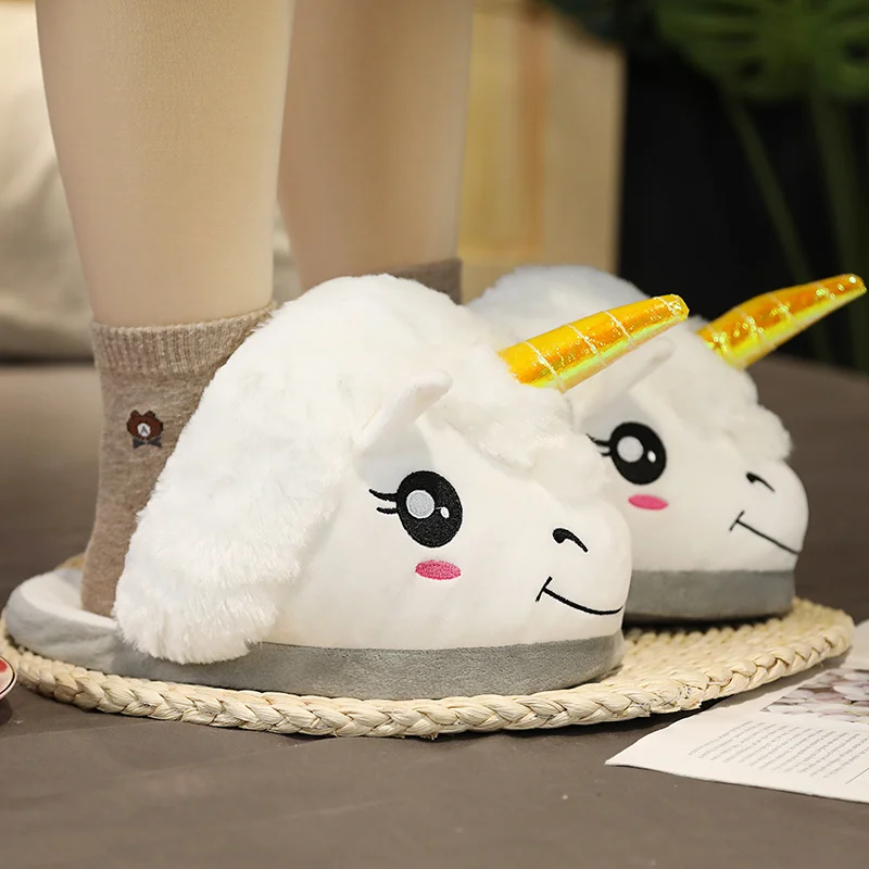 big unicorn slippers