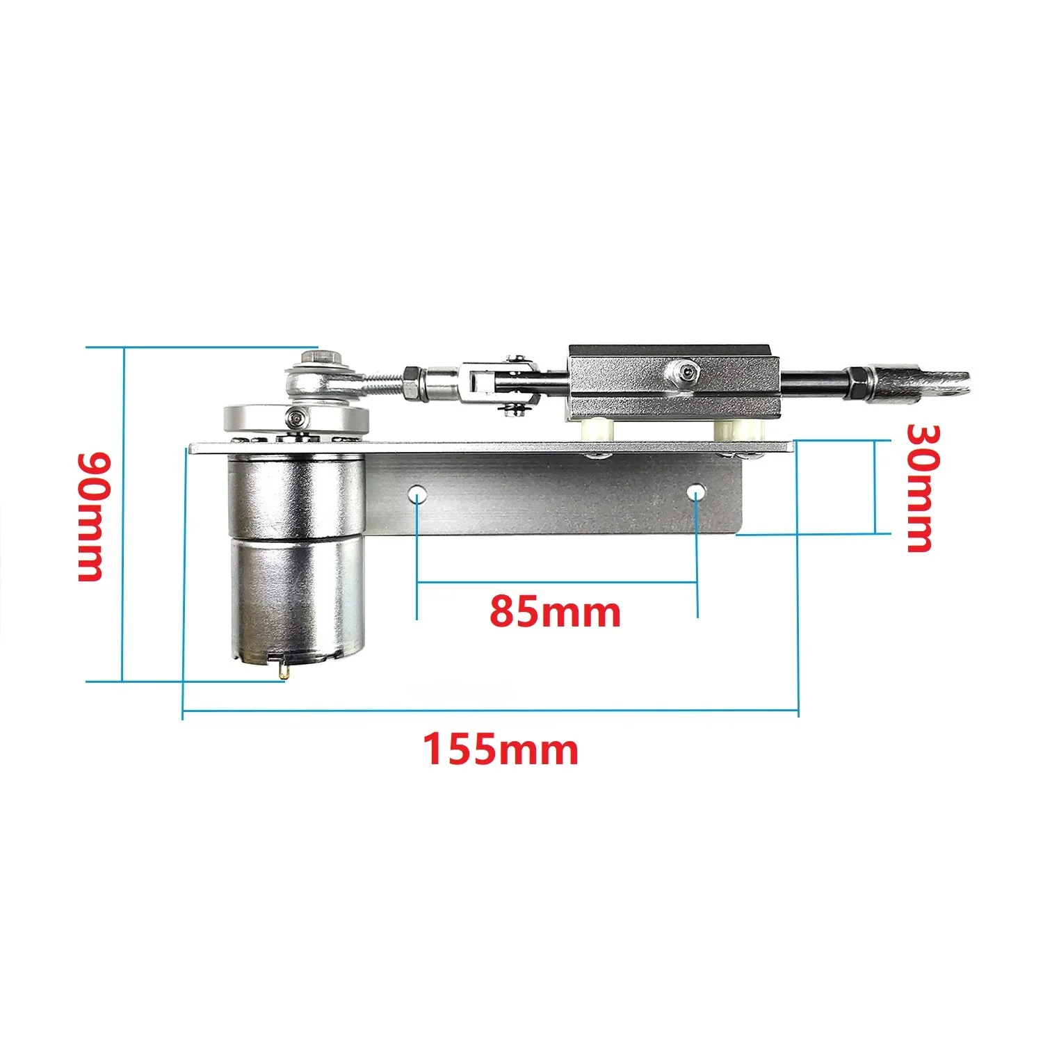 o atuador linear pequeno da cc 12v 01