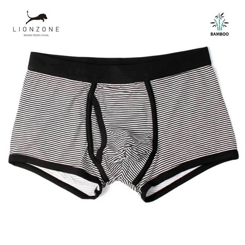 Black LIONZONE сексуальное нижнее белье для крупных мужчин Ropa Interior Hombre Бесшовные Мужские брендовые шорты-боксеры Tmall Лидер продаж+ Бесплатный подарок - Цвет: Black