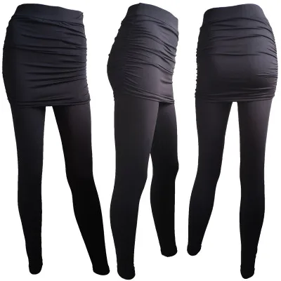 Running Pants Hip Side Pleated Skirt 