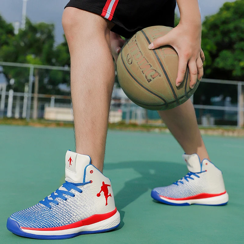 Баскетбольные кроссовки унисекс с высоким верхом нескользящие спортивные для