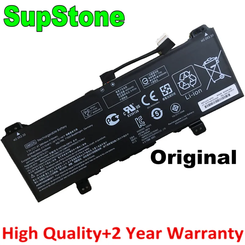 Оригинальная фотобатарея SupStone GM02XL 917679-271 для ноутбука HP Chromebook 14 G5 X360 11 G1 HSTNN-DB7X