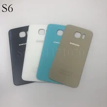 Для samsung Galaxy S6 G920 G920F G9200 задняя крышка батарейного отсека задняя крышка Корпус Замена чехол