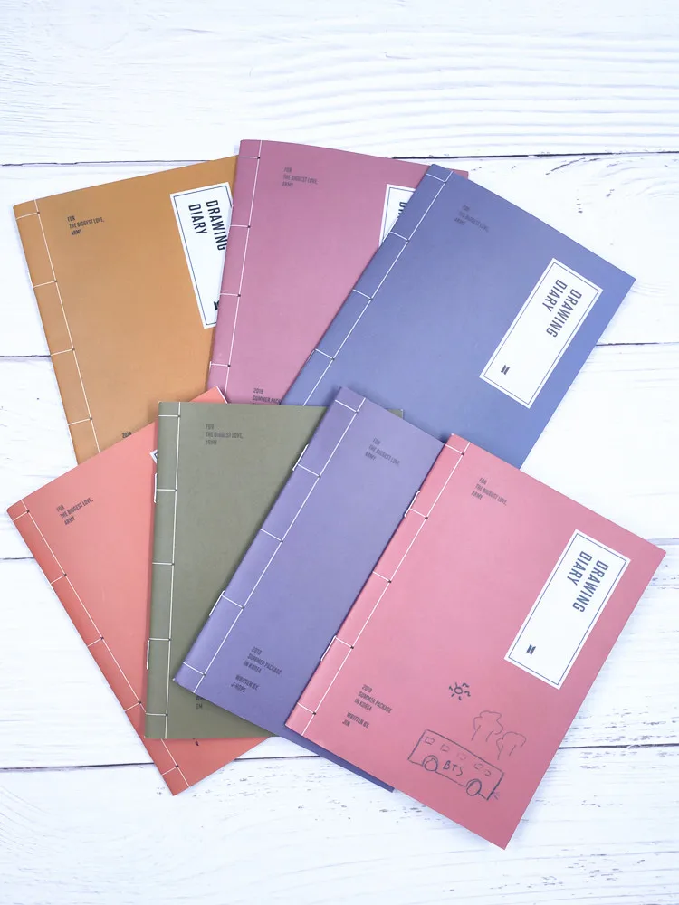 BANGTAN BOYS diary летняя фотография домашний однодневник альбом книга