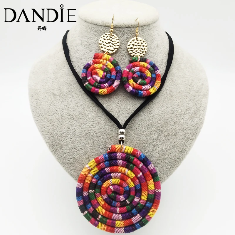 Dandie модный национальный ветер веревка ожерелье, простые женские украшения