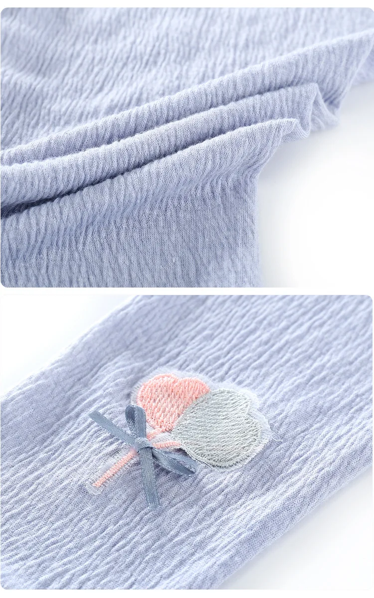 Summer New Style Crawler Korean-style Foamed Cotton Champray Frilled GIRL'S Cropped Trousers Children Base Pants